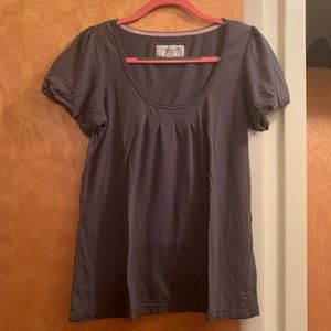American Eagle Grey Blouson Tee L VGUC